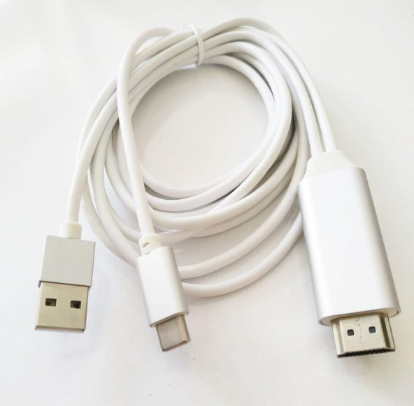 USB Type-C HDMI Kablo HD 4K Görüntü Aktarımı Çevirici Adaptör