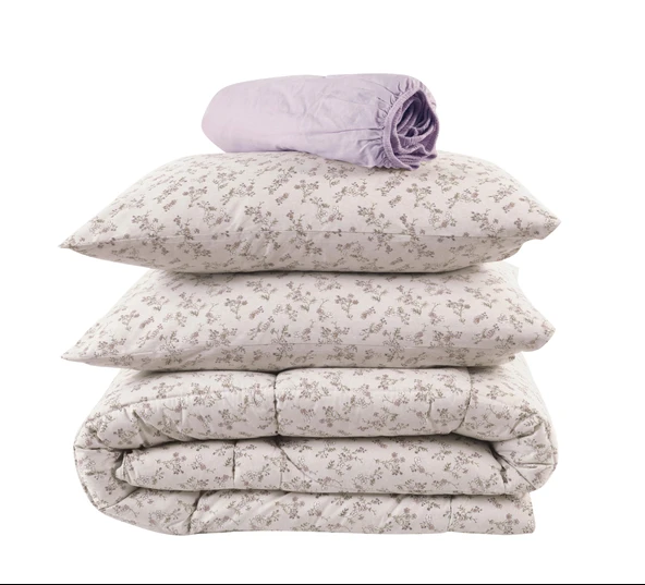 Kobyen Tek Kişilik Karmen Mürdüm Uyku Seti - 2