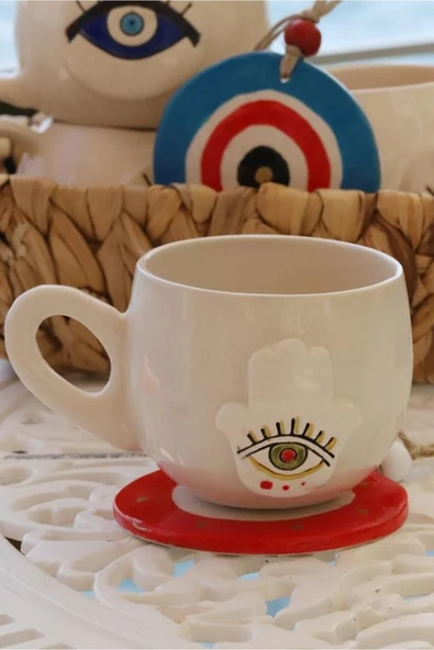 Jacinta El Yapımı Seramik Fincan Kupa