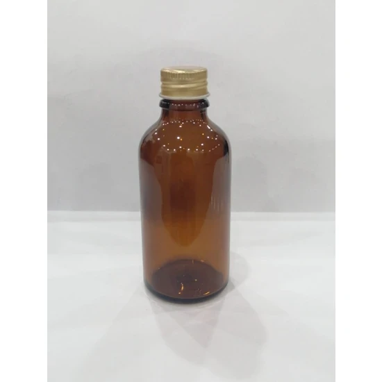 Ziylan Kahverengi Şişe, Metal Kapak ,amber Şişe, 50CC 25 Adet