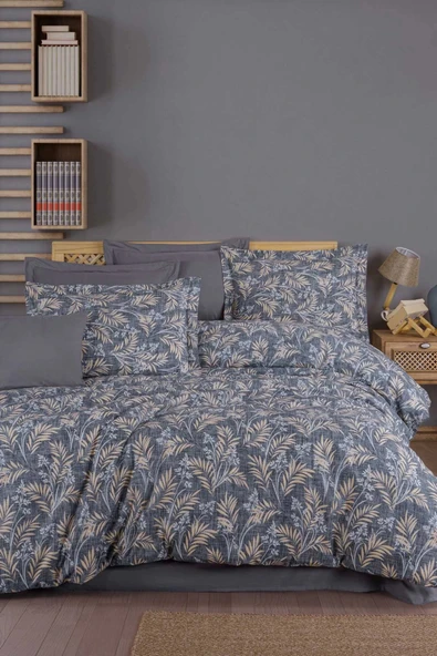 Çift Kişilik Ranforce Nevresim Takımı %100 Pamuklu Tuğba - Resim 2