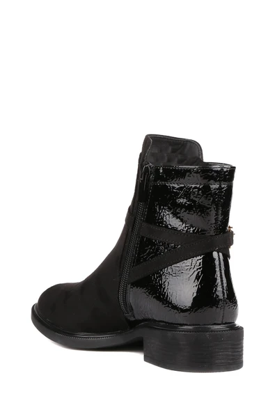 Stato - Siyah Rugan Fermuarlı Kadın Bot - Resim 5