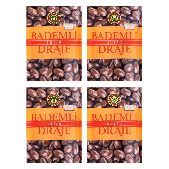 Kahve Dünyası Bademli Sütlü Draje 60 gr x 4 Adet