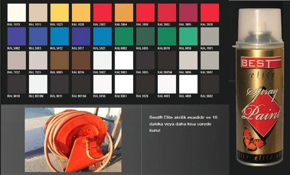 BEST ELİTE AKRİLİK SPREY BOYA 400 ML (MAVİ) - 2