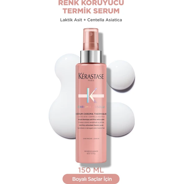 Chroma Absolu Boyalı Saçlar Için Elektriklenme Karşıtı Antioksidanlı Termik Serum 150 ml - Resim 12