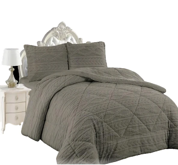 COMFORT YORGAN SETİ ÇİFT KİŞİLİK IVY HAKİ - Resim 5