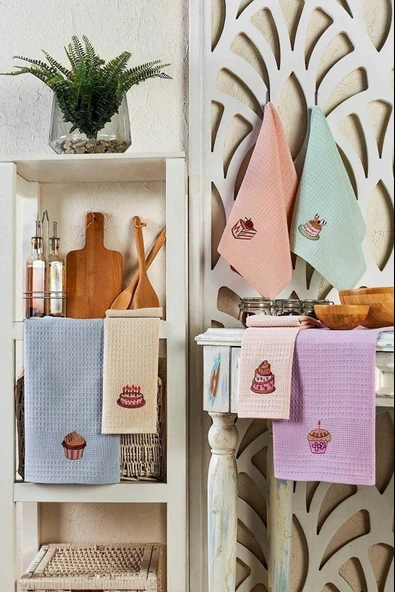6 Parça Mutfak Kurulama Bezi 30 X 50 Cm Cake - 1