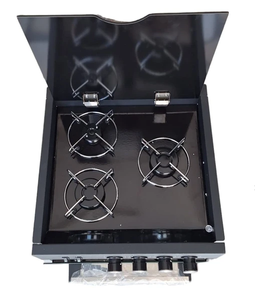 KARAVAN&TEKNE UNİVERCAL TRIBLEX ÜÇ GÖZLÜ OCAKLI GAZLI FIRIN - Resim 3