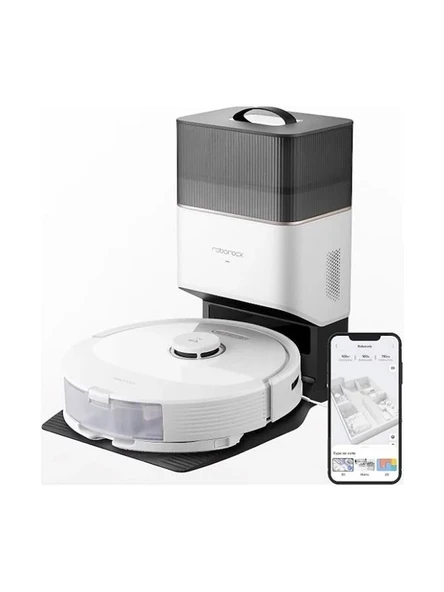 Roborock Q8 Max Plus Beyaz Çöp İstasyonlu Akıllı Robot Süpürge
