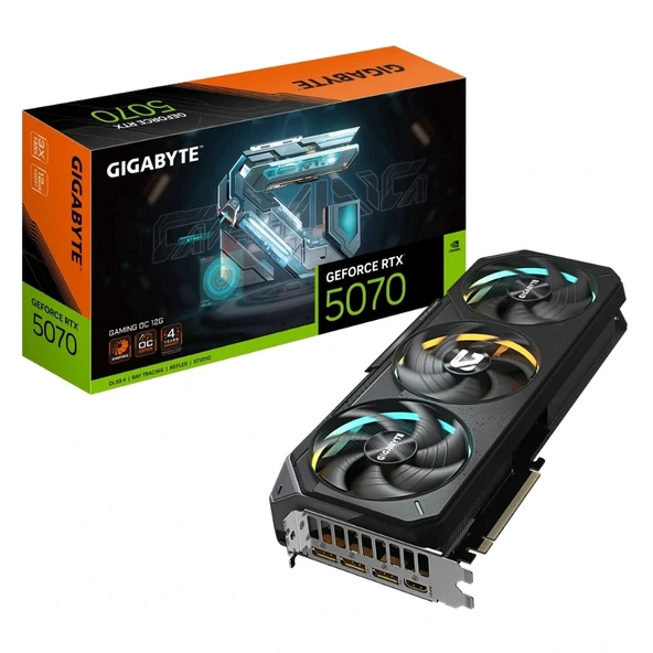 GIGABYTE RTX 5070 GV-N5070GAMING OC-12GD 12GB 192BIT EKRAN KARTI - Resim 10