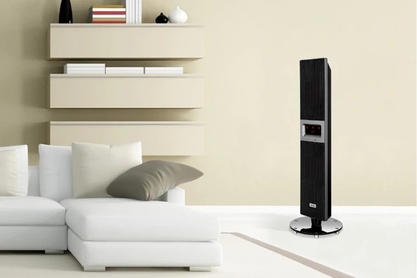 Simfer Single X Karbon Serisi IP65 Suya-Toza Dayanıklı Siyah Uzaktan Kumandalı İç/Dış Mekan Isıtıcı - Resim 5