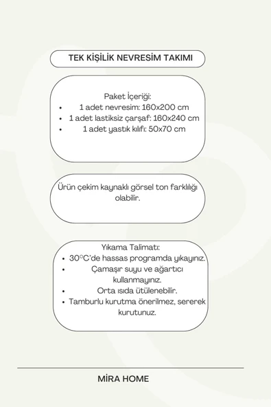 Sarı Yaprak Desenli Pamuklu Tek Kişilik Nevresim Takımı - 3