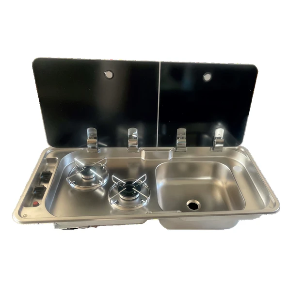 KARAVAN&TEKNE KROM KOMBİNASYONLU 2 GÖZLÜ OCAK - Resim 2