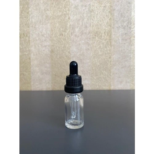 Ziylan 10 ml Şeffaf Cam Şişe Damlalıklı 24 Adet