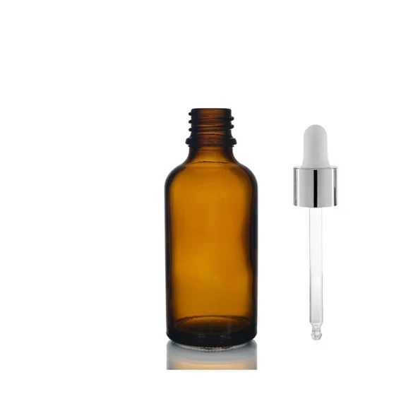 50ml kahverengi cam damlalıklı 12 adet, Gümüş Kapak Beyaz Emzik, Ecza şişesi, Damlalıklı şişe, propolis şişesi, damlatmalı şişe, saç serum şişesi, ecza şişesi