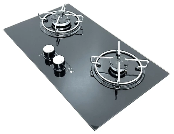 KARAVAN&TEKNE ocağı İki Gözlü Ankastre 30 x 51 Cm UNİVERCAL ORTA DÜĞMELİ ürün görseli