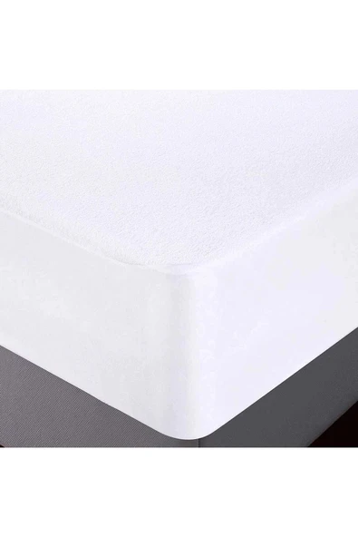 160x200 Cm Çift Kişilik Fitted Geçmeli Sıvı Geçirmez Alez Pamuklu Yatak Koruyucu - 5