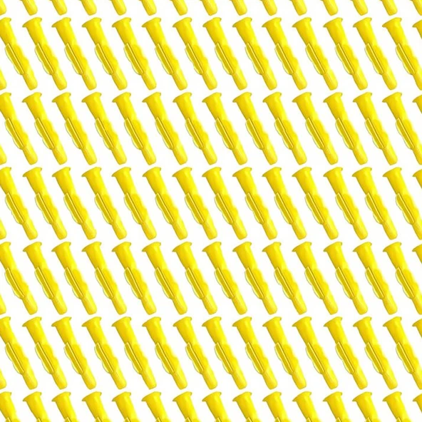 Plastik Roket Dübel M8 Mantar Kanatlı Dübeller 50 Adet Vida Sabitleme Bağlantı Elemanı ürün görseli