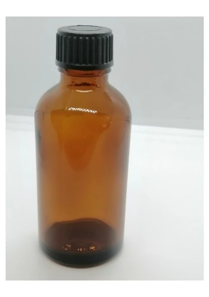 30cc Kahverengi Cam Şişe Düz Kapak, Medikal Şişe,Boş Şişe, 25 Adet