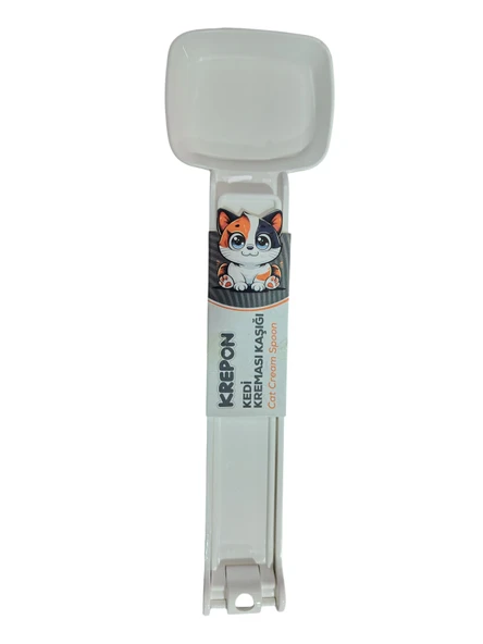 KREPON MASKOT KEDİ KREMASI KAŞIĞI