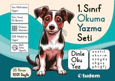 TUDEM YAYINLARI 1.Sınıf Okuma Yazma Seti (Dinle Oku Yaz) Öğrenci Kutu ürün görseli