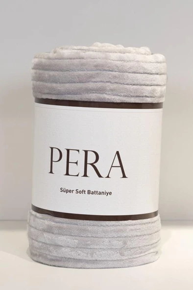 Pera Tek Kişilik 130x170 cm Tv Battaniyesi Gri ürün görseli