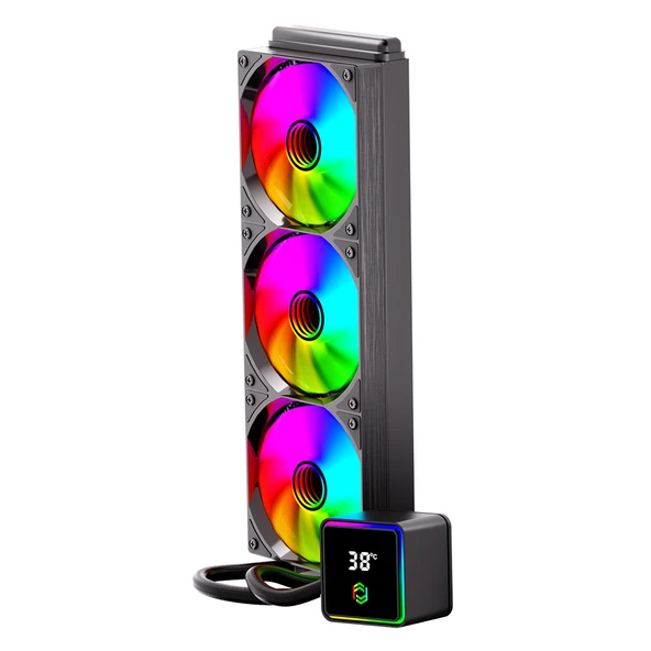 FRISBY FCL-360B ARGB 360 LIQUID COOLER BLACK - 3