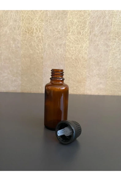30 Ml Amber Şişe Içten Damlalıklı 50 Adet