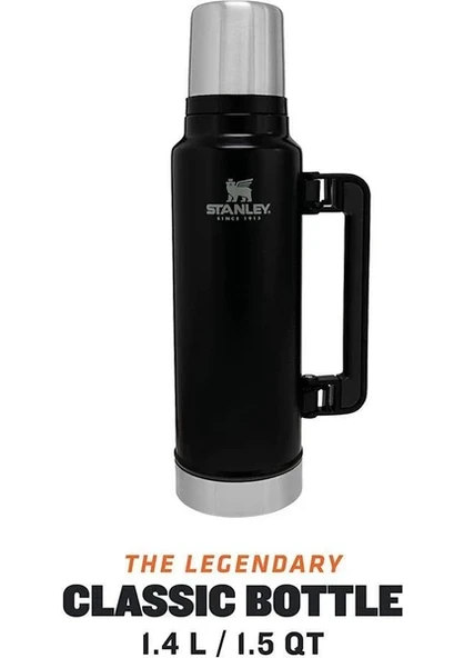 Stanley Klasik Vakumlu Çelik Termos 1.4 Lt SİYAH - 2