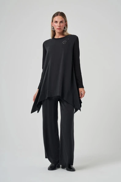 Nuss 1033 Cupra İpek Takım - SİYAH - Resim 4