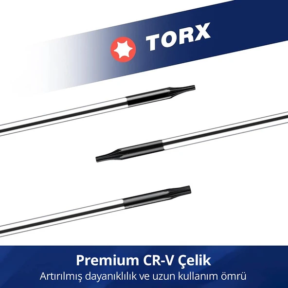 WORKPRO WP200531 12 Parça CR-V Elektronikçi Hassas Profesyonel Onarım Seti - 7