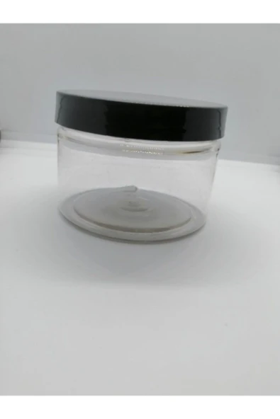 250cc Siyah Kapak Plastik Px Krem Kutusu,krem Kavanoz,plastik Kutu,100 Adet ürün görseli 1