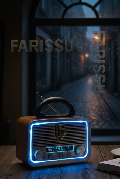 Retro Radyo: Nostaljik Eskitme, Güneş Enerjili, Bluetooth ve Fener Özellikli - 2