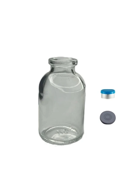 100ml penisilin şişe geçme kapaklı, 12 adet, propolis kapaklı şişe, şeffaf şişe, propolis şişesi, arı sütü şişesi