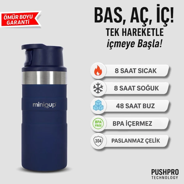 MiniQup 350ML Lacivert Termos - 2