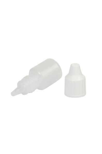 100 Adet - 5 ml Damlalıklı Boş Plastik Şişe, Aseton, Mürekkep, Polietilen Likit Şişesi - 2