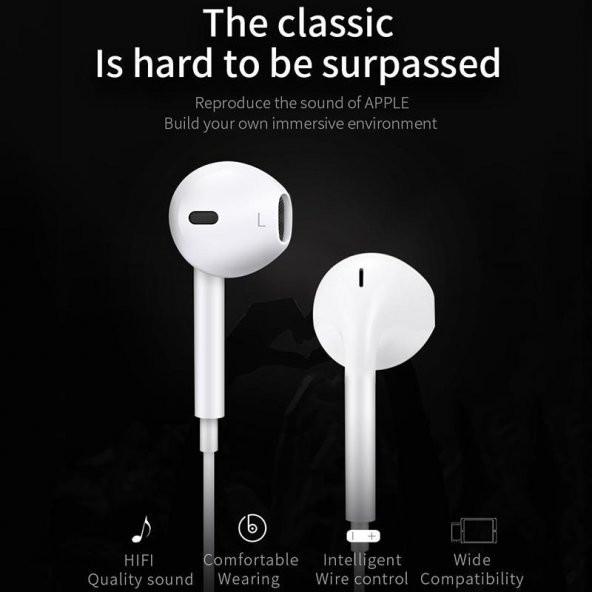 Joyroom JR-EP1 1.2m 3.5mm Mikrofonlu Kulak içi Kulaklık iPhone, iPad - 7