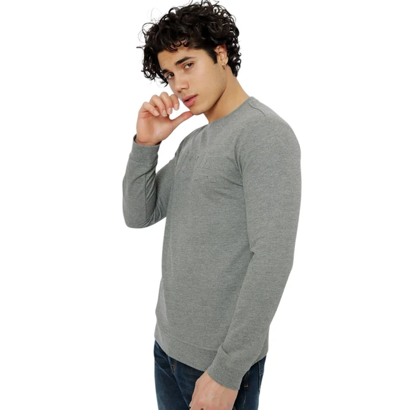 Erkek Dokuma Sweatshirt 1454255 - Resim 3