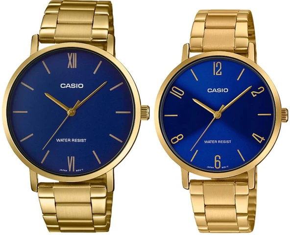 Casio MTP-LTP-VT01G-2BUDF Çift Kol Saati (Kadın-Erkek) ürün görseli