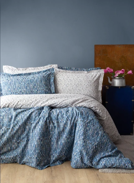 Tek Kişilik Leros İndigo Complete Set