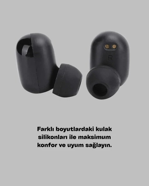 Dokunmatik Kontrollü ABS Malzemeli Bluetooth Kulaklık + Yüksek Kapasiteli Kutu - 4