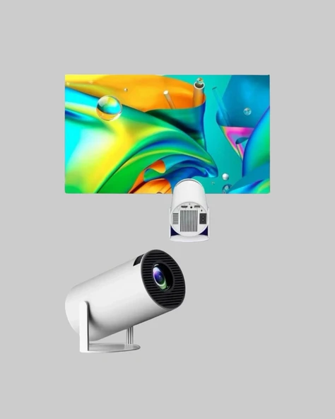 Full HD 4K Destekli Akıllı Projeksiyon – 130 inç Ekran, Uzun Ömürlü Ampul ve Çoklu Giriş - 2
