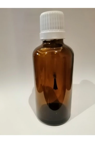 50cc Kahverengi Fırça Başlıklı Cam Şişe,amber Şişe,50 Adet ürün görseli