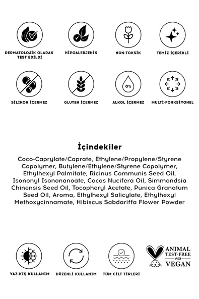 Cream Co. Dudak Parlatıcısı Nemlendirici Besleyici Lip Oil Gloss | Dudak Yağı | Ahududu Aromalı | E Vitamini - 4