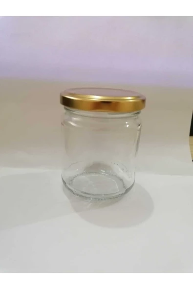 50 Adet 210 Cc Cam Kavanoz - Gold Kapak - Hediyelik , Hobi , Düğün, Nişan-mini Kavanoz ürün görseli