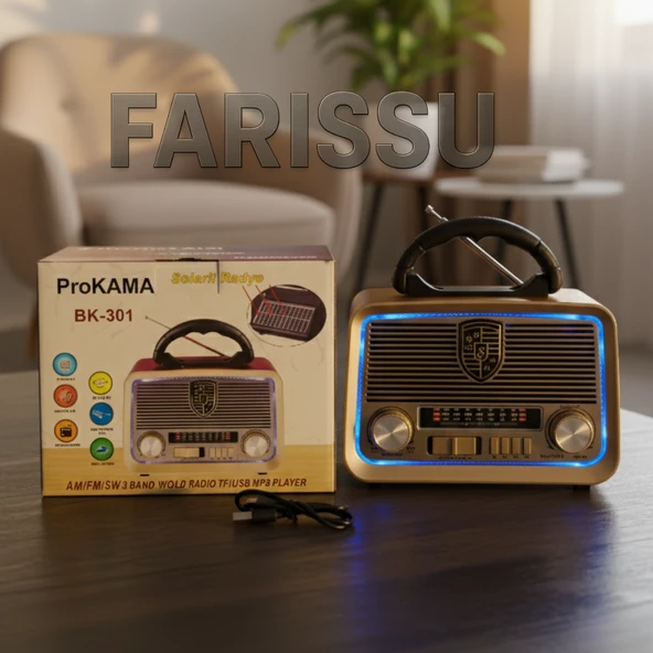 Retro Radyo: Nostaljik Eskitme, Güneş Enerjili, Bluetooth ve Fener Özellikli - 5