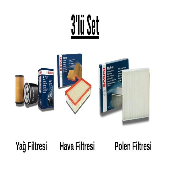 Bosch Seat Ibiza 1.4 APQ Filtre Seti ürün görseli 1