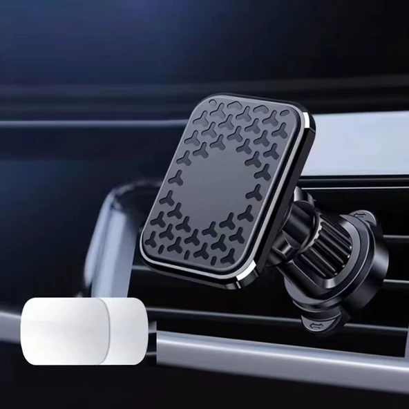 360° Döner Mıknatıslı Araç İçi Telefon Tutucu – Havalandırma Izgarasına Takılabilir - 2