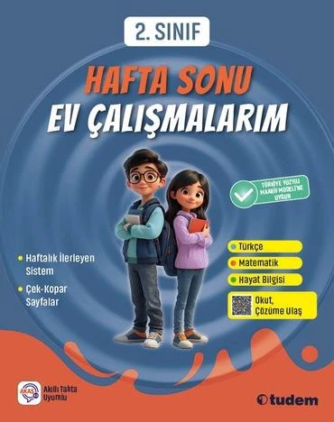 TUDEM YAYINLARI 2. Sınıf Hafta Sonu Ev Çalışmalarım ürün görseli