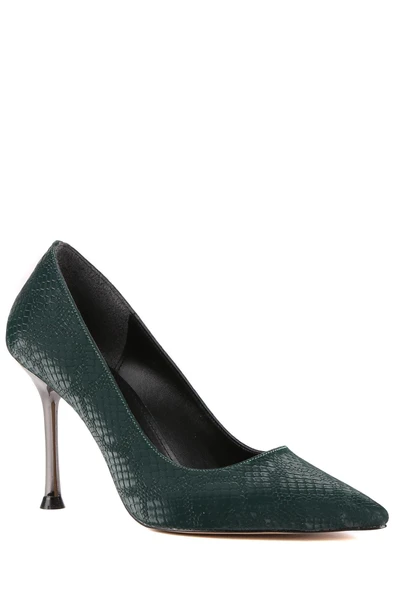 Stato - Yeşil Saten Kadın Topuklu Ayakkabı - Resim 2